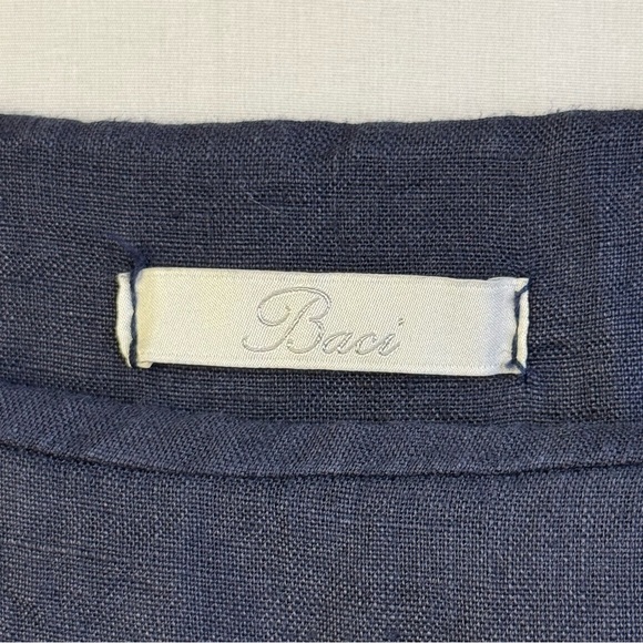 Baci Sleeveless Navy Dress with Pockets Women’s Size L - Picture 4 of 5